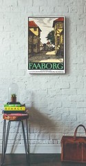 FAABORG DENMARK VINTAGE STYLE PRINT/POSTER SATIN PHOTO PAPER T384