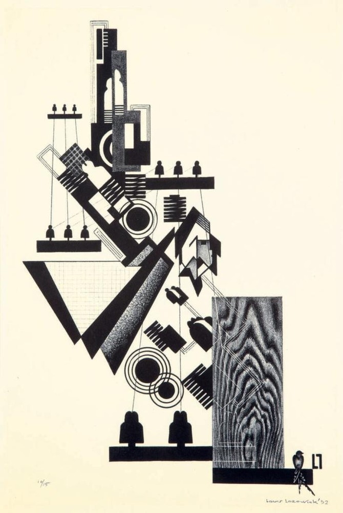 Tel and Tel : Louis Lozowick : 1930 : Art Print