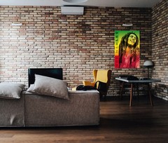 Bob Marley – Music Poster (Portrait – Jamaican Flag Colors) (Size: 24″ x 36″)