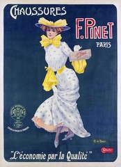 17219.Wall Decor Poster.Interior Art.Chaussures F. Pinet Paris Nouveau Shoe Ad