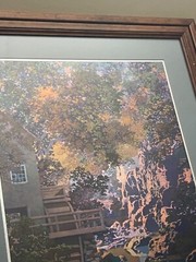 Vintage Gold & Silver Foil Art Wood Framed Picture 23″ x 19″