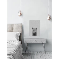 24 In. H X 16 In. W «Llama Surprise II» by Maria Giovanni Canvas Wall Art