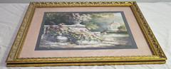 2 Home Interiors & Gifts Floral Wall Hanging Pictures Artwork Coordinating Set