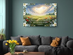 Bible Verse Canvas Jeremiah 29 11 Floral Christian Wall Art Faith Decor