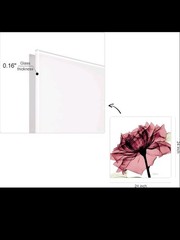 Empire Art Direct «Chianti Rose I & Il Frameless Free Floating Tempered Glass