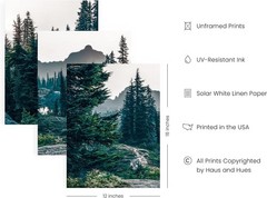 Transform Your Space with 3 Unframed Nature Posters – Scenic Mountain Landscapes