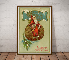 1907 Santa Claus Walnut Victorian POSTER! (up to 24 x 36) – Vintage – Unusual
