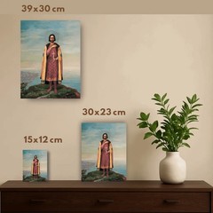 Orthodox Icon of Saint Gleb of Vladimir Handcrafted Religious wall Art