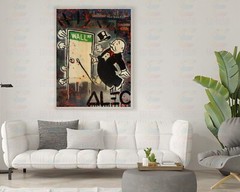 Alec Monopoly Wall St Art Print| Mounted Canvas | Framed Canvas |Acrylic