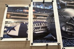 NFL Football Stadium Dallas Cowboys Helmet 5 Piece Panel Canvas Wall Art Decor!