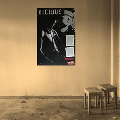662576 Sid Vicious Sex Pistols Silver Jubilee Cutout Photo Wall Print Poster