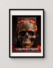 Louis Vuitton Art Day of the Dead Wall Decor 11×14 Print- By the Artist Denardai
