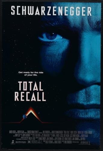 Total Recall Movie Poster 24×36 » » 36″L x 24″W, White
