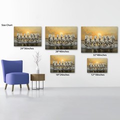 Horse Pictures Wall Decor, 7 Running Horses Wall Art Vastu With Frame, Horse …