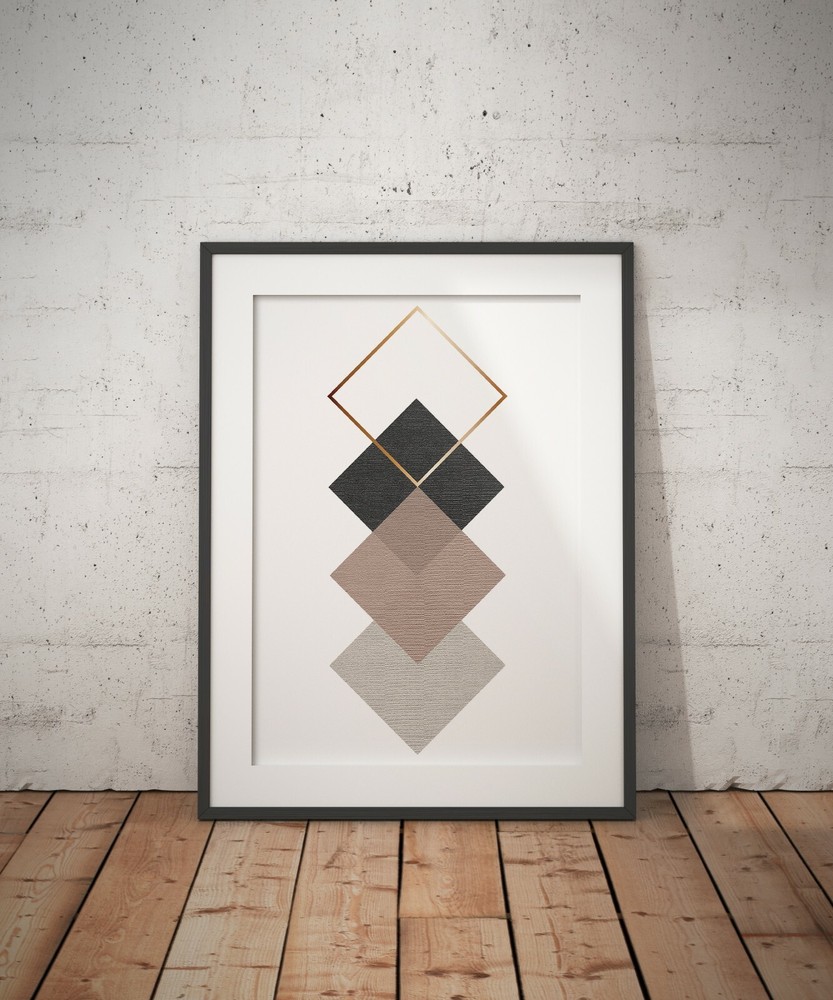 Earth Tones Geometric Scandi Printable Art 20+ frame size options
