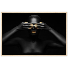 Premium Semi-Glossy Paper Wooden Framed Poster