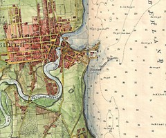 1872 US Coastal Survey Map of Plattsburgh and Lake Champlain, New York Poster