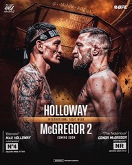 Conor McGregor vs Max Holloway 2 UFC 329 Fight Poster MMA Event Wall Art Print
