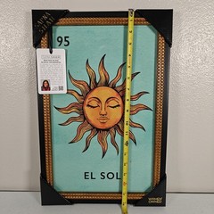 #95 Loteria El Sol sun Wall Art By Sapna Shah 12 X 18 Inches Print Brand New
