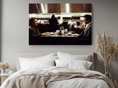Heat Movie Canvas Print – Iconic Diner Scene with Al Pacino & Robert De Niro