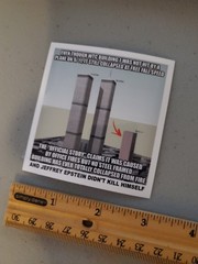 Flat Earth Stickers NASA LIES MOON HOAX VARIETY PACK (6) *WORLDWIDE SHIPPING*