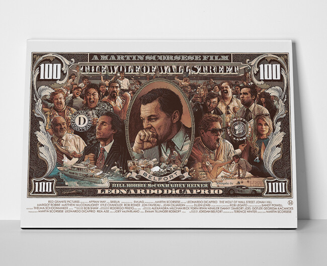 The Wolf of Wall Street Movie Poster or Canvas