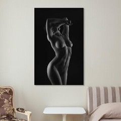 Black And White Sexy Woman Body Canvas Painting Canvas Prints Art Home Decor Art