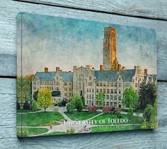 University of Toledo watercolor. Graduation gift, University of Toledo , Colleg
