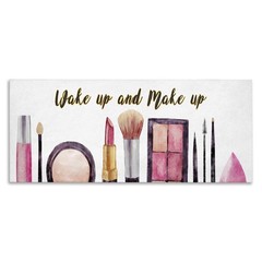 Stupell Industries Wake Up Make 10″L x 1.5″W, Gallery Wrapped Canvas