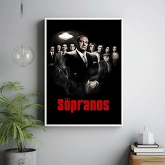The Sopranos Cast Poster Classic HBO Mafia Crime Drama Wall Art Poster