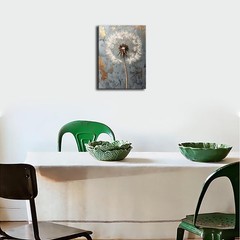 Rustic Dandelion Wall Art for Kitchen Bedroom Wall Painting Decoration Modern…