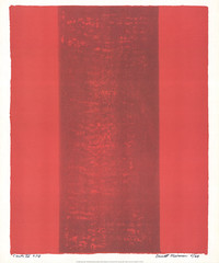BARNETT NEWMAN Canto XV 23.5″ x 19.5″ Poster 1998 Contemporary Red
