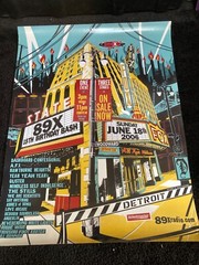 RARE Detroit 89X Birthday Bash State Theatre Promo poster 2002 Detroit