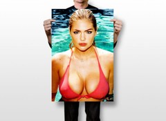 Sexy Model Girl Kate Upton Star Big Ass Bikini Print Wall Art – POSTER 20×30