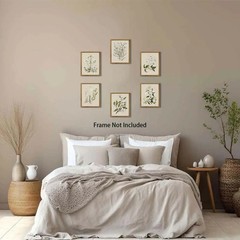 YD&YZY Vintage Botanical Wall Art Neutral Floral Canvas Flower Wall Decor Set of
