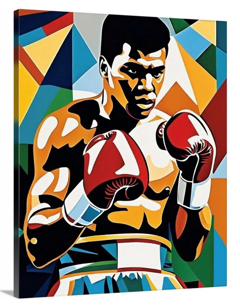 Muhammad Ali Canvas 16X20 Boxing Wall Art Modern Decor Gym Goat Champ
