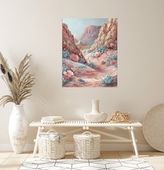 16×20 Desert Roses Canvas Print Wall Art