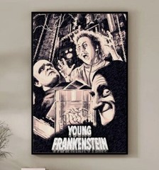 Young Frankenstein Movie Poster, Retro Home 11×17 12×18 20×30 24×36 32×48 inch