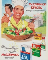 McCormick Spices Ad (1954) Kitchen POSTER 24 X 18 Inches Beautiful Wall Art