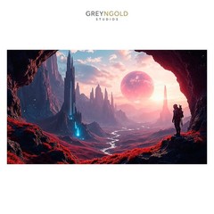 Natural Landscape Fantasy Poster Wall Art Print pick size A4/A3/A2/90x60cm