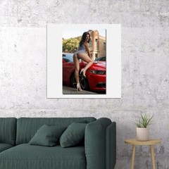 75301 Hot Rod Car Sexy Model Butt Girl Ass Art Wall Print Poster US