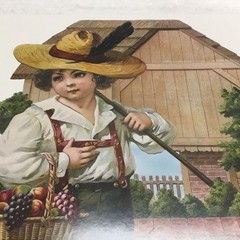 POSTER Victorian Theme Girl In Garden New