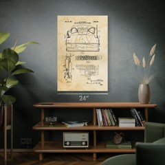 Field Telephone Patent Wall Art: Veteran Gift, Military Decor, WW2 Wall Art