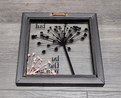 Hanging Wall Art Decor «Life Is Not Measured…» Black Plastic Framed