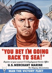 You Bet I’m Going Back To Sea! – 1942 – World War II – Propaganda Poster