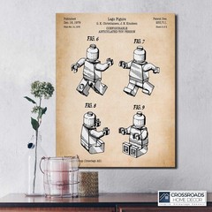 Interlocking Figure Wall Art Canvas Print, Mini Figures Canvas, Ready To Hang