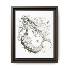 Whimsical Halloween B&W SeaWitch Collection 1 by Crash PDF Wall Decor Download