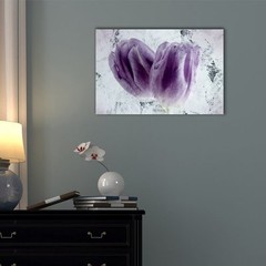 Wall26- Canvas Wall Art Home Decor- Two Purple Tulip Flower Petals- 12×18 inches