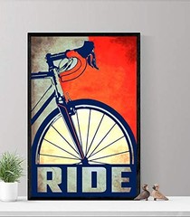 Vintage Bicycle Poster – Retro Cycling Art – Racer Bike – Home Decor Wall Art…