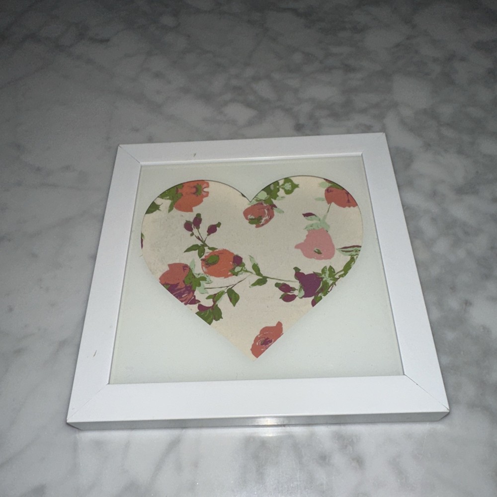 Opal House Floral Heart Framed Wall Art